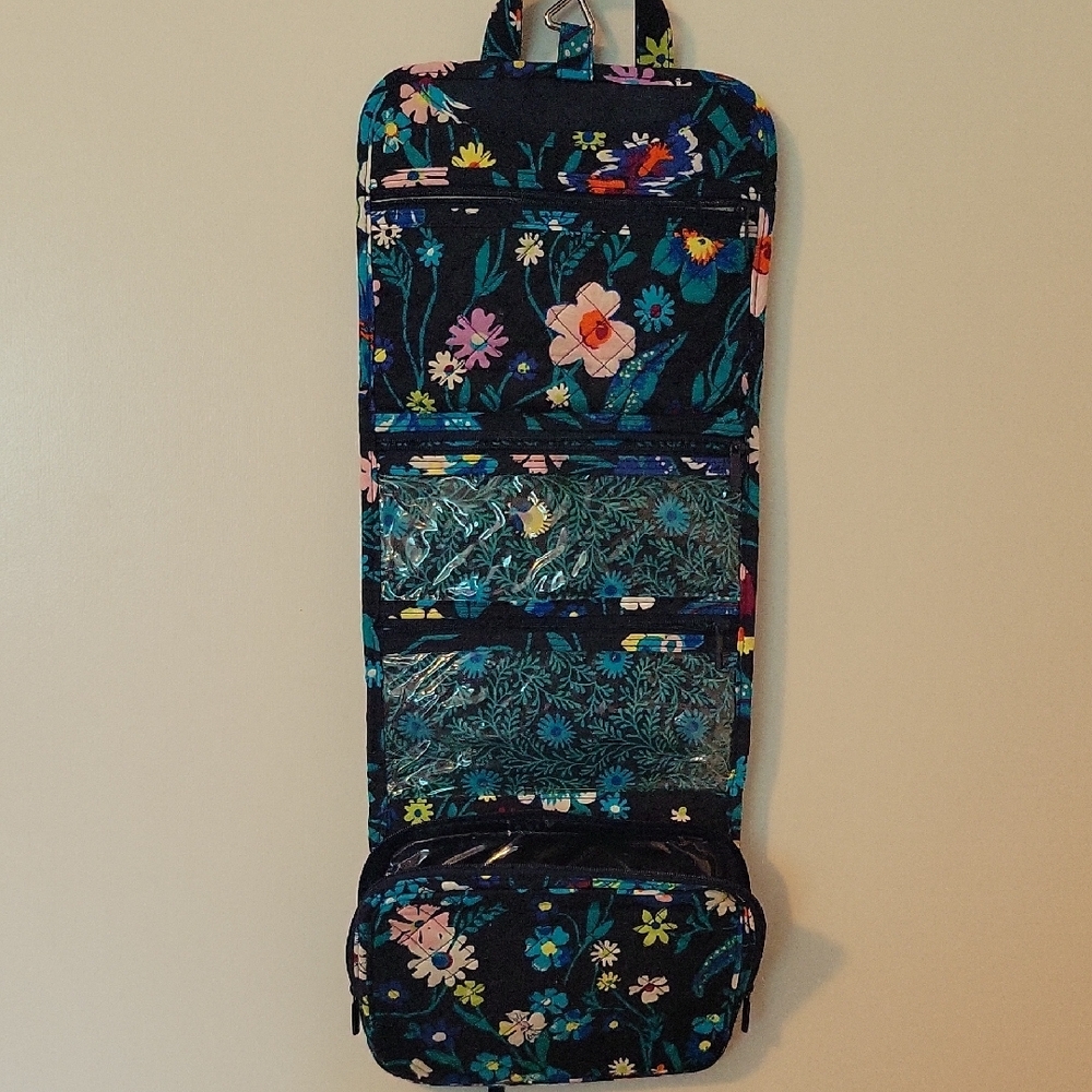 Vera Bradley Moonlight Garden Quilted Hanging Travel Toiletry bag - Picture 10 of 10